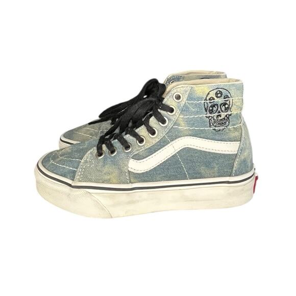 Vans Shoes - Vans Sk8-Hi Shoes Skateboard Denim Skull Size M3.5 W5.0